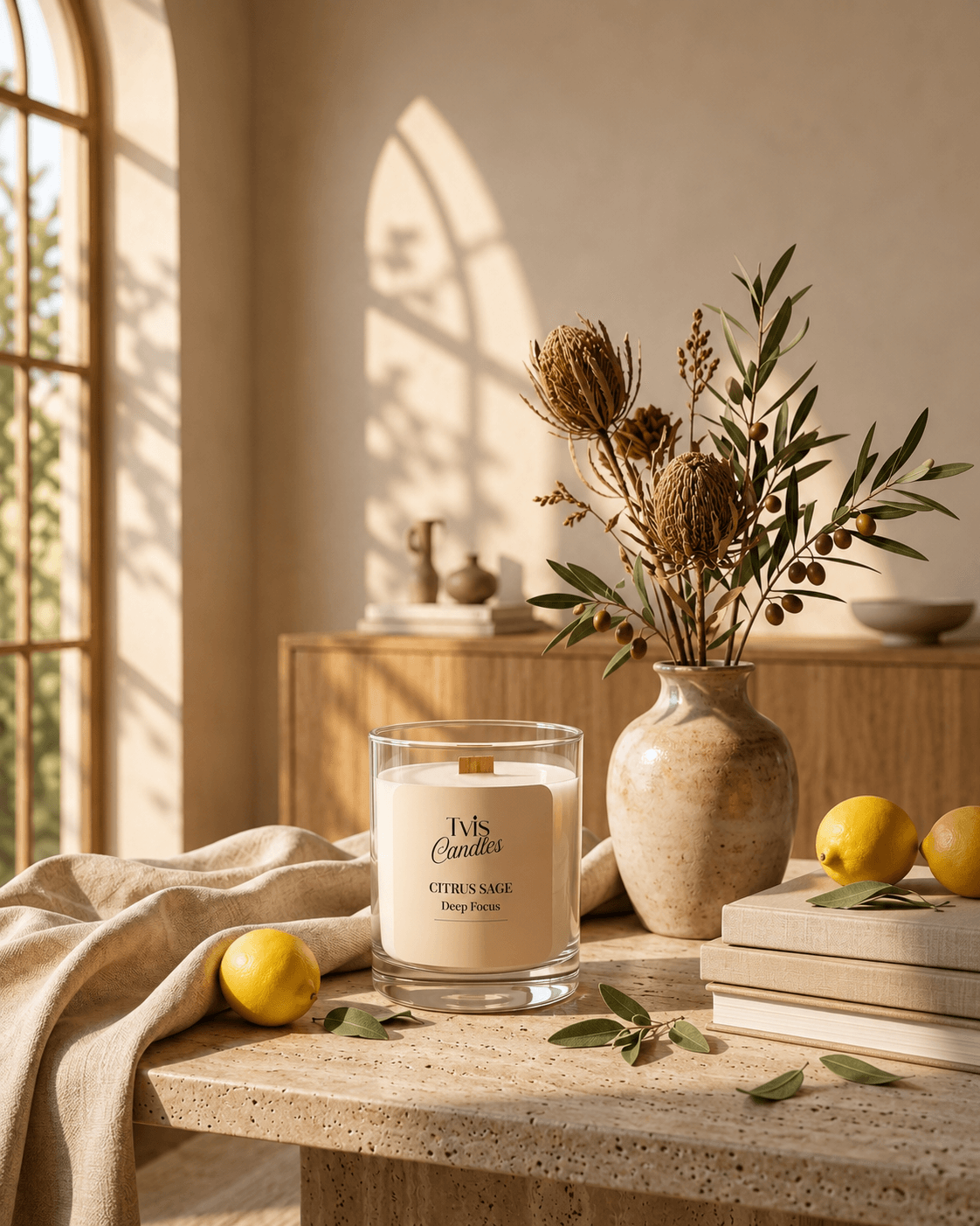 tvis citrus sage hero 03 Refreshing citrus soy wax candle for home and workspace