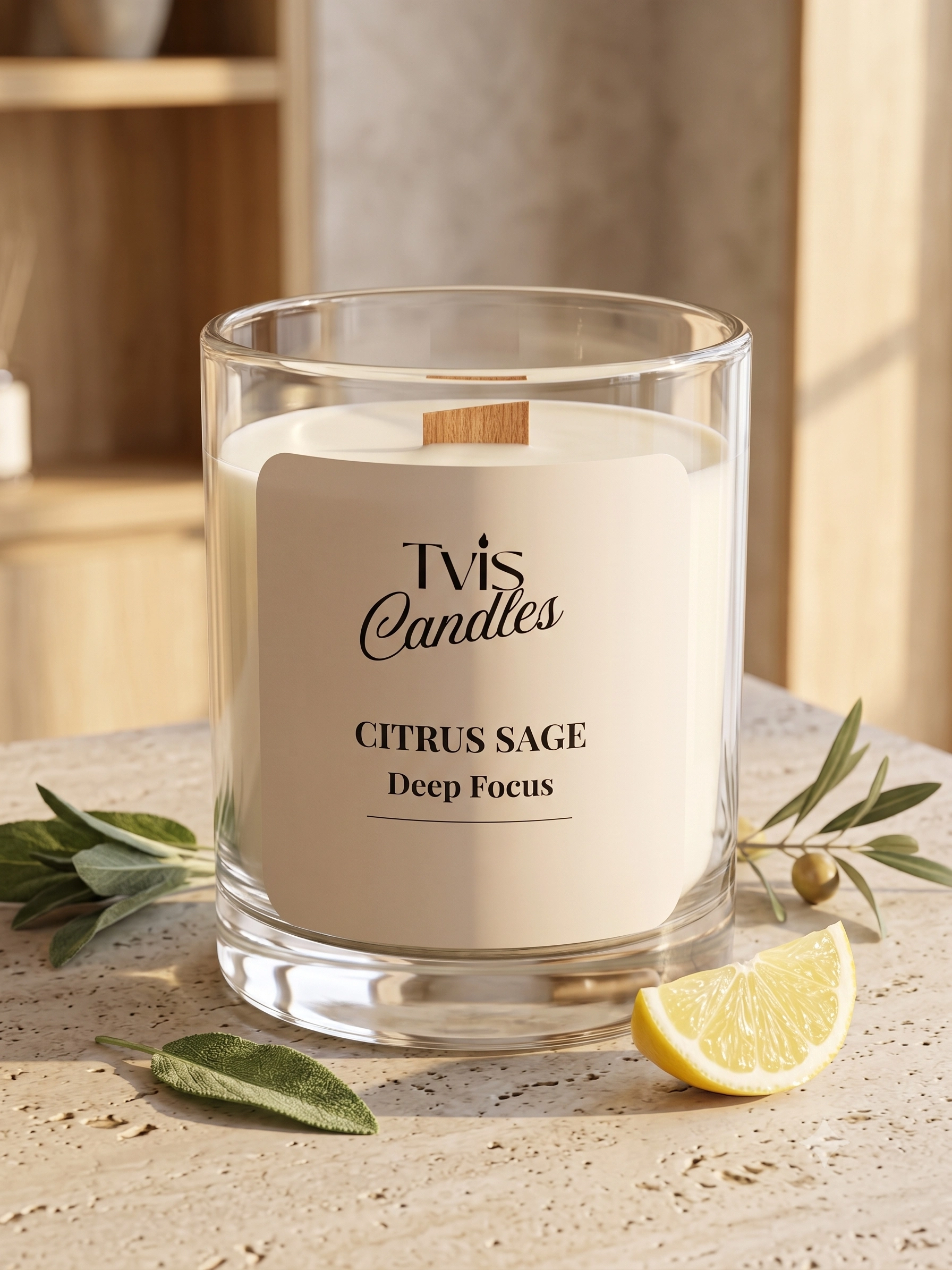 tvis citrus sage hero 04 result Citrus Sage Deep Focus handcrafted soy wax candle by TVIS Candles