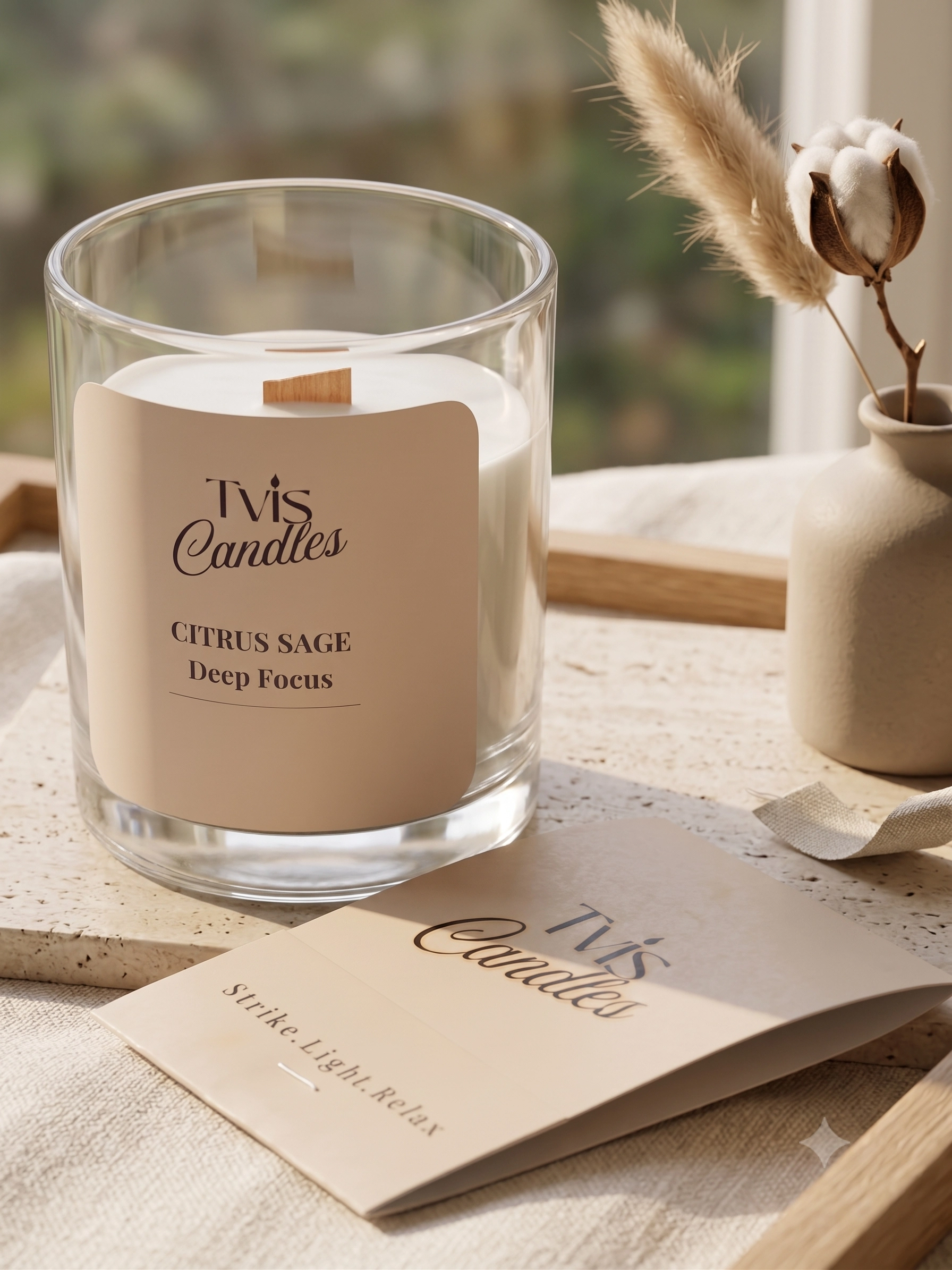 tvis citrus sage product 09a result Citrus Sage Deep Focus handcrafted soy wax candle by TVIS Candles