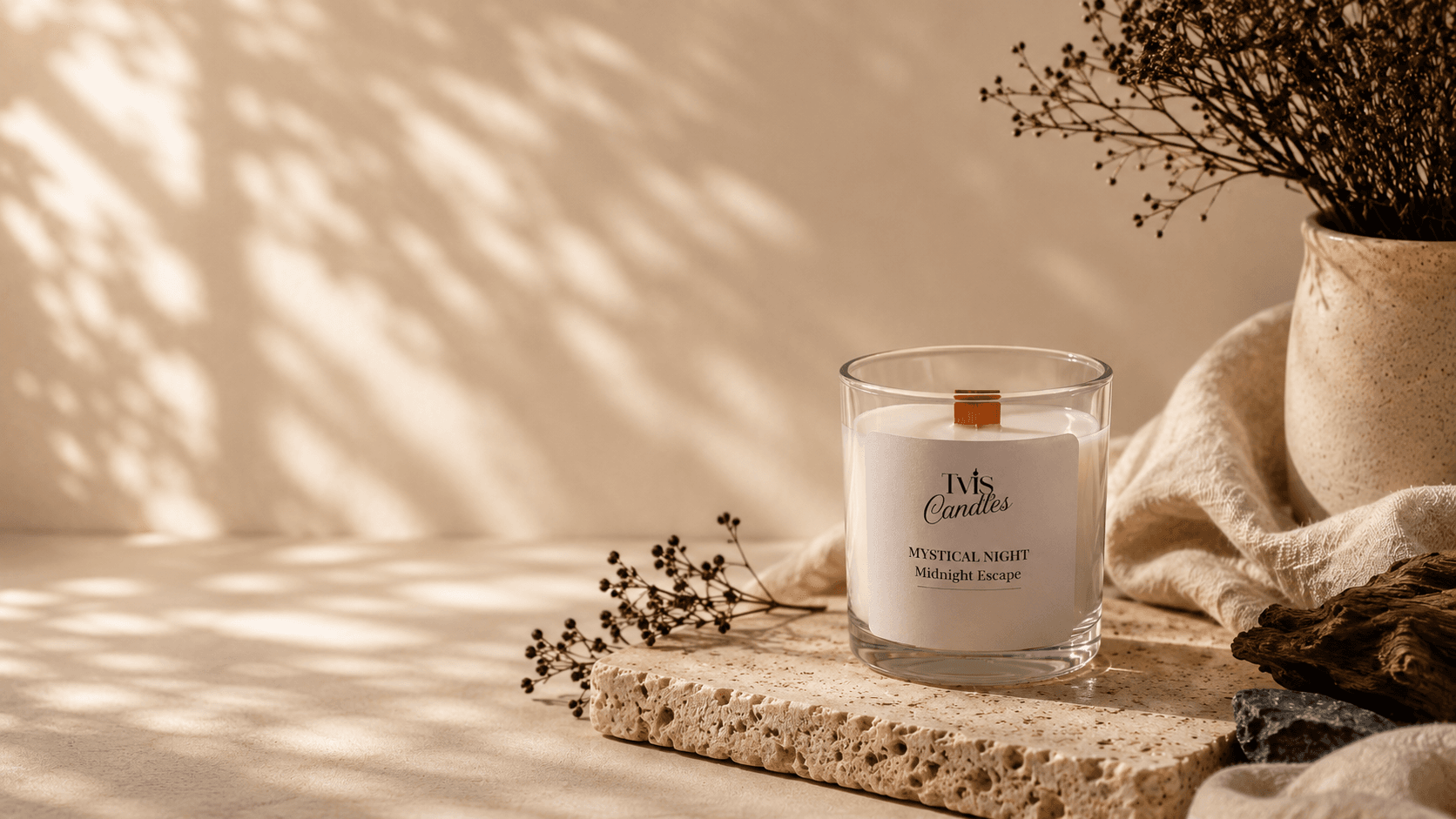 tvis mystical night hero 01 Mystical Night Midnight Escape handcrafted soy wax candle by TVIS Candles